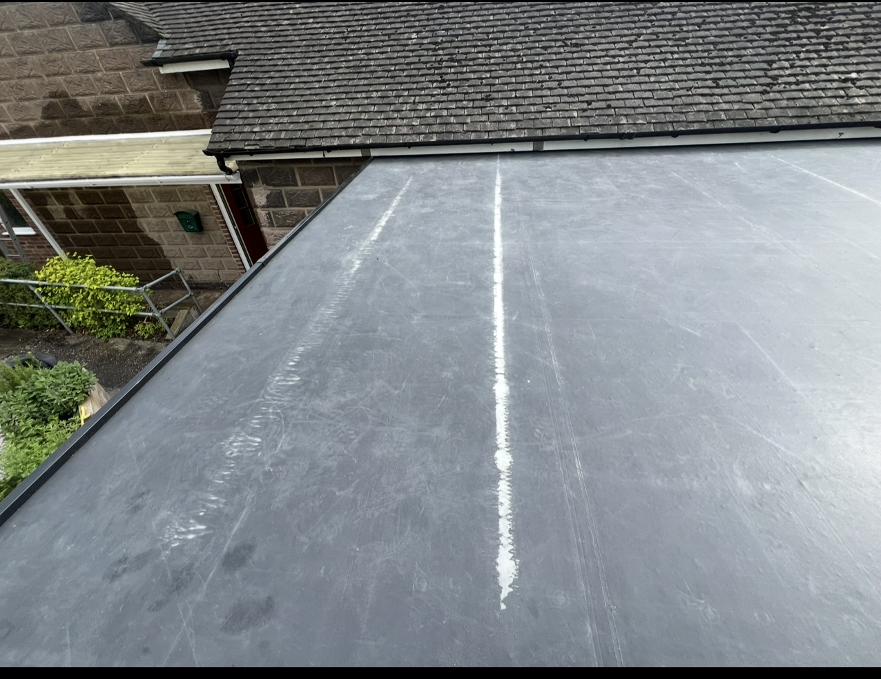 Flat roof installation — First Choice Roofing project